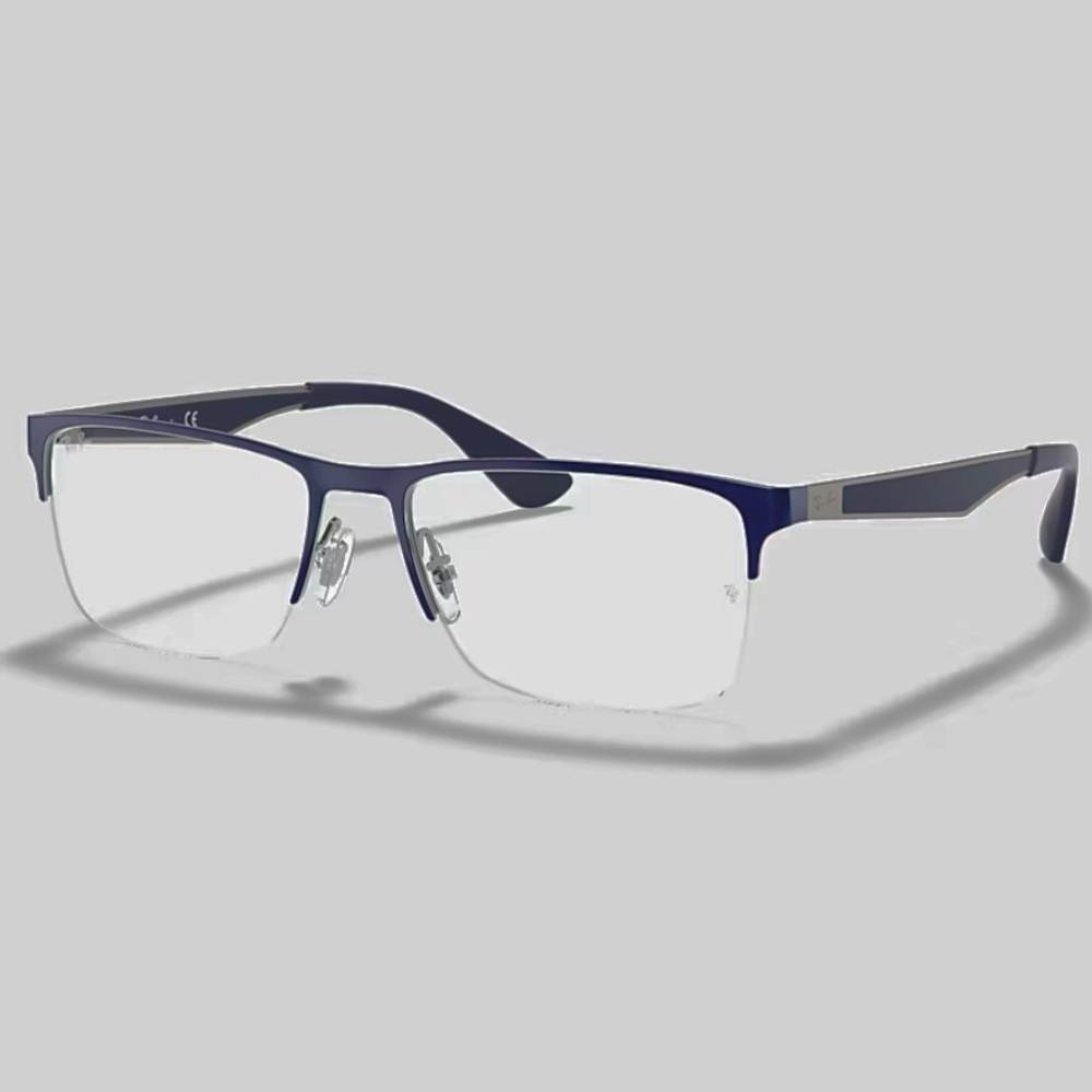 Ray-Ban RB6335 2947 OPTICS Blue Gunmetal Sz 54-17 Men’s FRAMES eyeglasses & Case